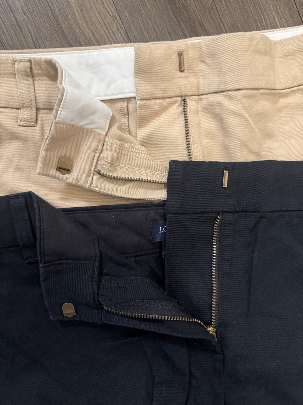 Bundle of 2 J. Crew Flat Front Chino Shorts in Black and Khaki. 14. Like New!π₯ - Picture 4 of 4